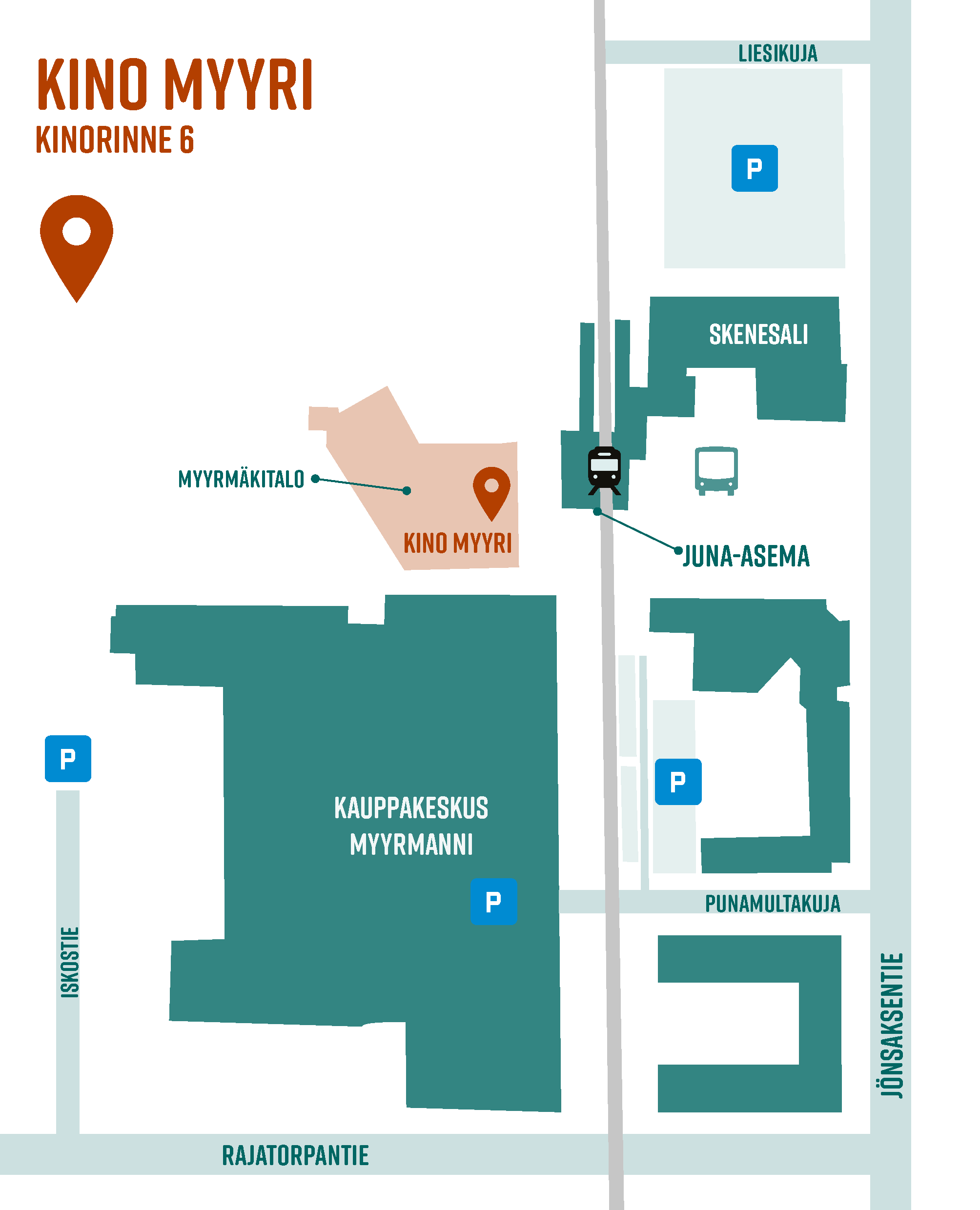 Kino Myyri kartta